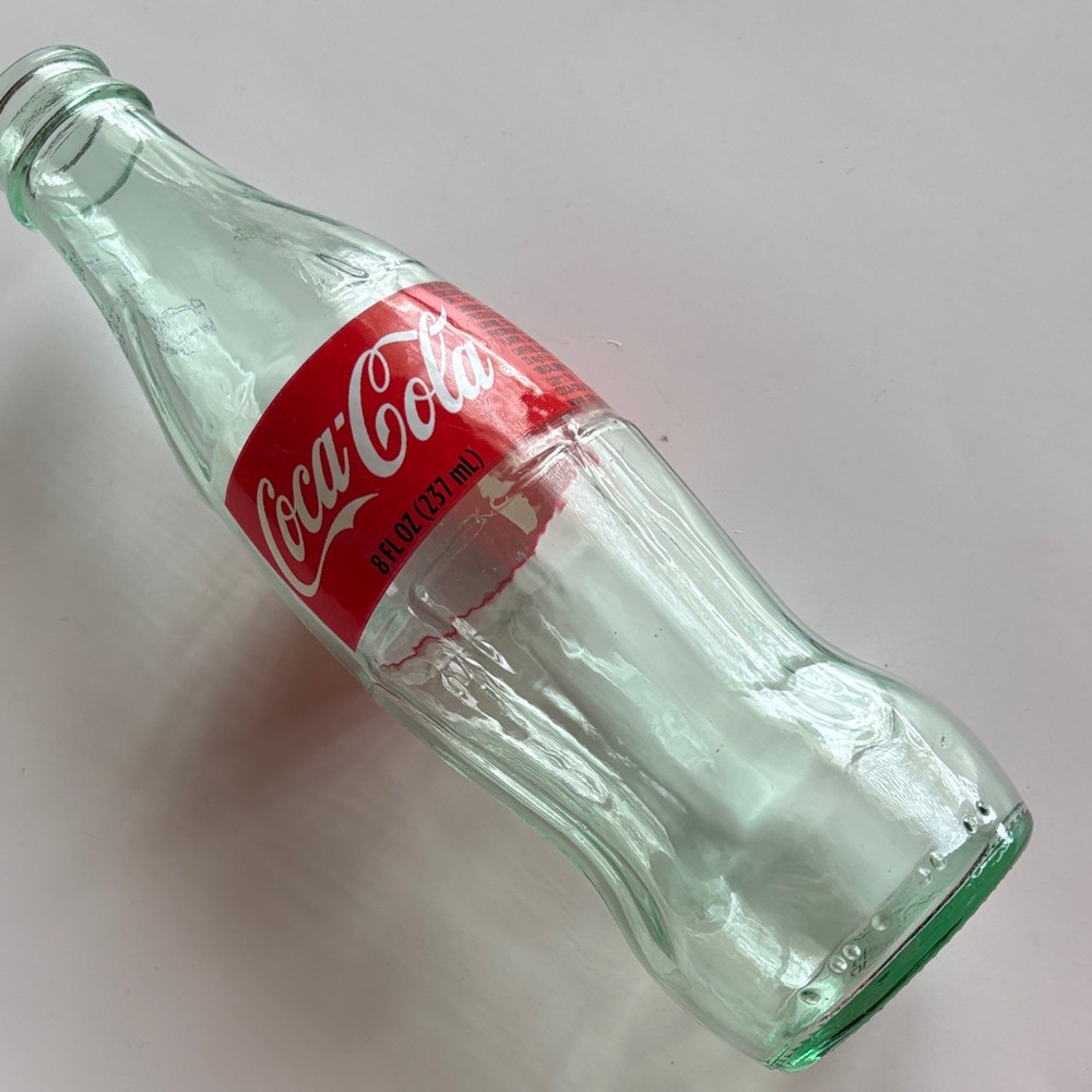 Coca-Cola Bottle with Red and Clear Design